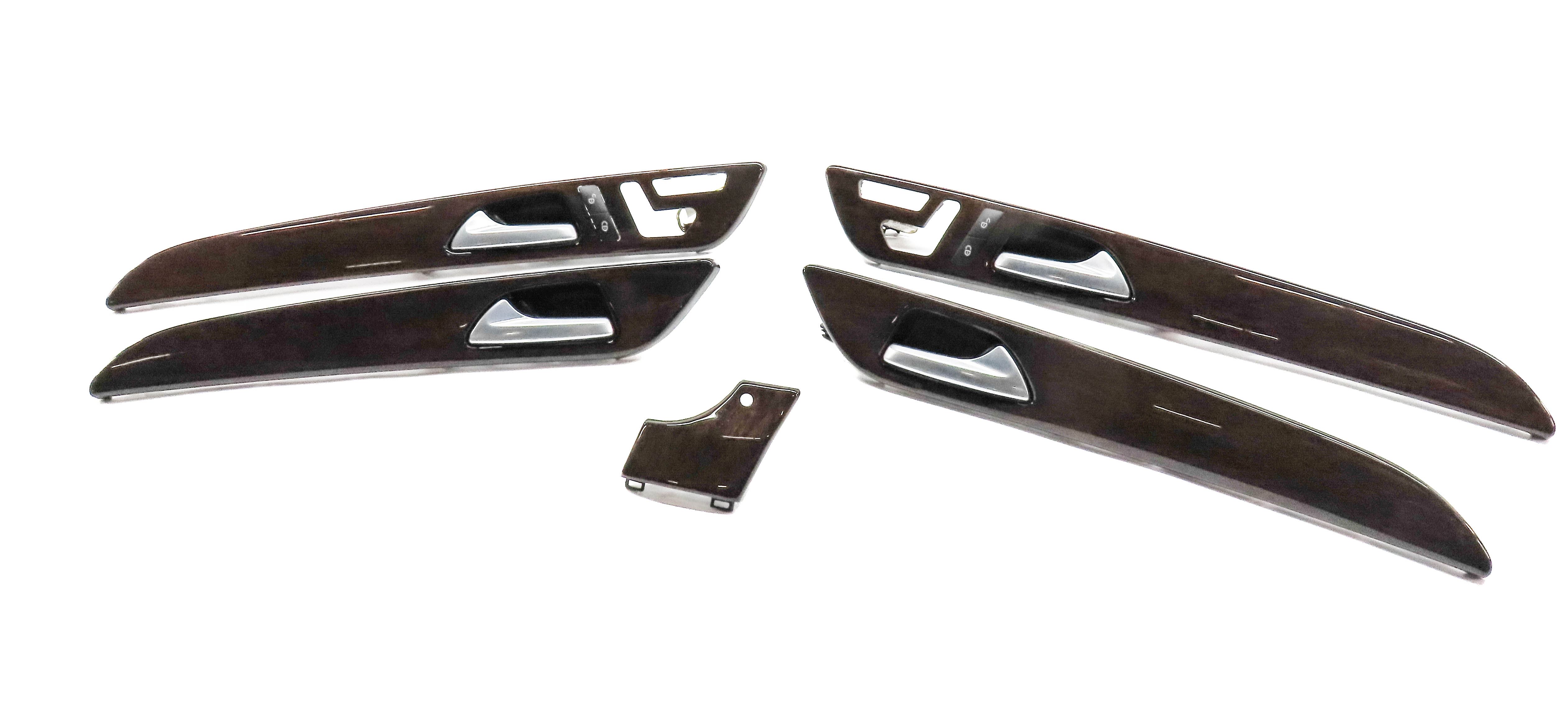 2013 MERCEDES GL350 (X166) FRONT REAR LEFT RIGHT WOOD TRIM SET (Eucalyptus) — exact item pictured
